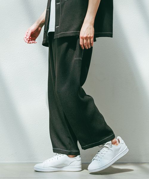 LAKOLE ブッチャーワークパンツ シルバー L メンズボトムス ラコレ 321397 and ST アンドエスティ(旧ドットエスティ) LAKOLE ブッチャーワークパンツ シルバー L メンズボトムス ラコレ 321397 and ST アンドエスティ(旧ドットエスティ)