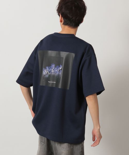 LAKOLE フラワーバックプリントT ネイビー M メンズインナー ラコレ 322188 and ST アンドエスティ(旧ドットエスティ) LAKOLE フラワーバックプリントT ネイビー M メンズインナー ラコレ 322188 and ST アンドエスティ(旧ドットエスティ)