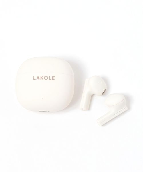 LAKOLE ワイヤレスイヤホン ガジェット ベージュ FREE ラコレ 322934 and ST アンドエスティ(旧ドットエスティ) LAKOLE ワイヤレスイヤホン ガジェット ベージュ FREE ラコレ 322934 and ST アンドエスティ(旧ドットエスティ)