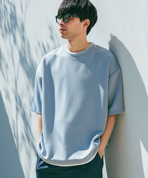 LAKOLE ダンボールレイヤー半袖T ライトブルー M メンズインナー ラコレ 323570 and ST アンドエスティ(旧ドットエスティ) LAKOLE ダンボールレイヤー半袖T ライトブルー M メンズインナー ラコレ 323570 and ST アンドエスティ(旧ドットエスティ)