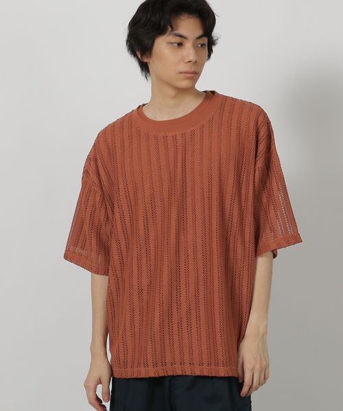 LAKOLE 【2枚セット】レースアンサンブル半袖T オレンジ M メンズインナー ラコレ 323572 and ST アンドエスティ(旧ドットエスティ) LAKOLE 【2枚セット】レースアンサンブル半袖T オレンジ M メンズインナー ラコレ 323572 and ST アンドエスティ(旧ドットエスティ)
