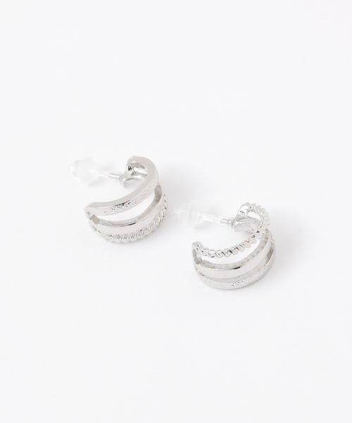LAKOLE フォークフープ樹脂ポストピアス ホワイト FREE ウィメンズグッズ ラコレ 323730 and ST アンドエスティ(旧ドットエスティ) LAKOLE フォークフープ樹脂ポストピアス ホワイト FREE ウィメンズグッズ ラコレ 323730 and ST アンドエスティ(旧ドットエスティ)