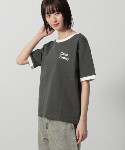 LAKOLE リンガーロゴTEE チャコールグレー FREE ウィメンズインナー ラコレ 324529 and ST アンドエスティ(旧ドットエスティ) LAKOLE リンガーロゴTEE チャコールグレー FREE ウィメンズインナー ラコレ 324529 and ST アンドエスティ(旧ドットエスティ)