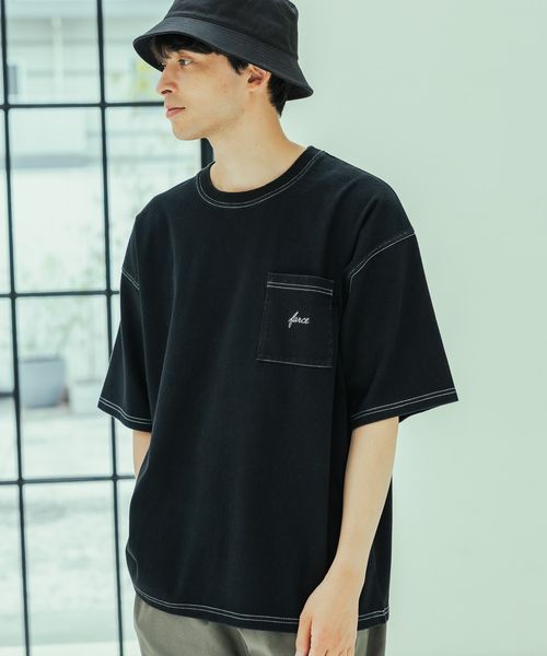 LAKOLE デニムライク刺繍T ブラック L メンズインナー ラコレ 324581 and ST アンドエスティ(旧ドットエスティ) LAKOLE デニムライク刺繍T ブラック L メンズインナー ラコレ 324581 and ST アンドエスティ(旧ドットエスティ)