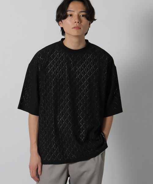 LAKOLE レースデザイン半袖T シルバー L メンズインナー ラコレ 324735 and ST アンドエスティ(旧ドットエスティ) LAKOLE レースデザイン半袖T シルバー L メンズインナー ラコレ 324735 and ST アンドエスティ(旧ドットエスティ)