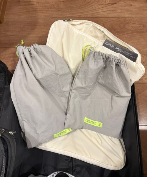 LAKOLE [TRAVEL]巾着SMセット トラベル グレー FREE ラコレ 326211 and ST アンドエスティ（旧ドットエスティ）