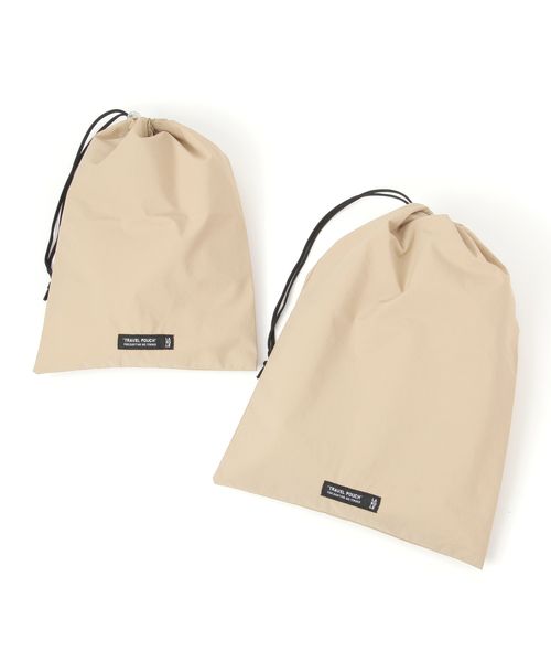 LAKOLE [TRAVEL]巾着MLセット トラベル ブラウン FREE ラコレ 326212 and ST アンドエスティ（旧ドットエスティ）