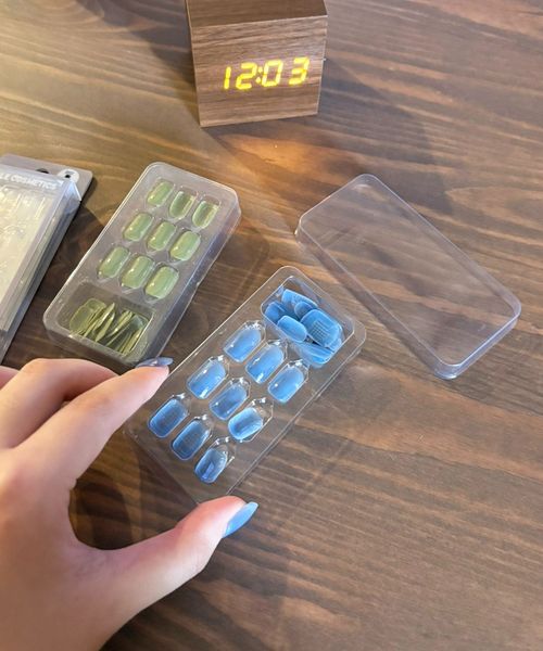 LAKOLE ネイルチップ[ワンカラー] 化粧小物 ライトブルー FREE ラコレ 326612 and ST アンドエスティ（旧ドットエスティ）