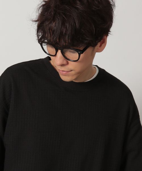 LAKOLE チェックジャガード半袖T シルバー L メンズインナー ラコレ 327725 and ST アンドエスティ(旧ドットエスティ) LAKOLE チェックジャガード半袖T シルバー L メンズインナー ラコレ 327725 and ST アンドエスティ(旧ドットエスティ)