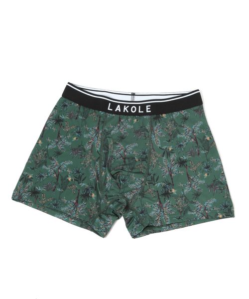 LAKOLE パームツリーボクサーパンツ グリーン M メンズグッズ ラコレ 329375 and ST アンドエスティ(旧ドットエスティ) LAKOLE パームツリーボクサーパンツ グリーン M メンズグッズ ラコレ 329375 and ST アンドエスティ(旧ドットエスティ)