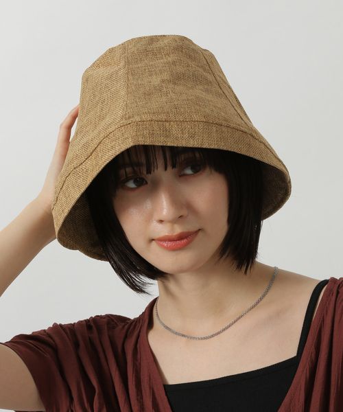 LAKOLE ジュート風ハット ブラウン FREE ウィメンズグッズ ラコレ 414750 and ST アンドエスティ(旧ドットエスティ) LAKOLE ジュート風ハット ブラウン FREE ウィメンズグッズ ラコレ 414750 and ST アンドエスティ(旧ドットエスティ)