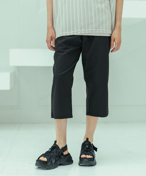 LAKOLE リネンMIXテーパード7分丈パンツ シルバー L メンズボトムス ラコレ 450914 and ST アンドエスティ(旧ドットエスティ) LAKOLE リネンMIXテーパード7分丈パンツ シルバー L メンズボトムス ラコレ 450914 and ST アンドエスティ(旧ドットエスティ)