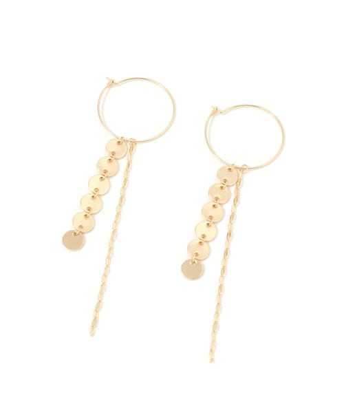 LAKOLE フープドロップチェーンピアス ホワイト FREE ウィメンズグッズ ラコレ 459799 and ST アンドエスティ(旧ドットエスティ) LAKOLE フープドロップチェーンピアス ホワイト FREE ウィメンズグッズ ラコレ 459799 and ST アンドエスティ(旧ドットエスティ)
