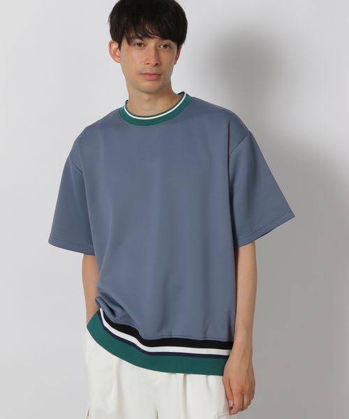 LAKOLE 裾ラインリブT ライトブルー XL メンズインナー ラコレ 491579 and ST アンドエスティ(旧ドットエスティ) LAKOLE 裾ラインリブT ライトブルー XL メンズインナー ラコレ 491579 and ST アンドエスティ(旧ドットエスティ)
