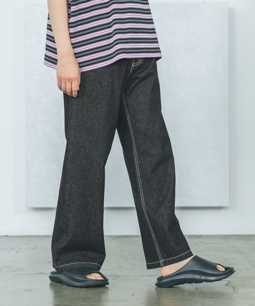 LAKOLE バギーデニムパンツ シルバー L メンズボトムス ラコレ 494883 and ST アンドエスティ(旧ドットエスティ) LAKOLE バギーデニムパンツ シルバー L メンズボトムス ラコレ 494883 and ST アンドエスティ(旧ドットエスティ)
