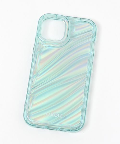LAKOLE オーロラiPhoneケース[iPhone13/14] ガジェット グリーン FREE ラコレ 495515 and ST アンドエスティ（旧ドットエスティ）