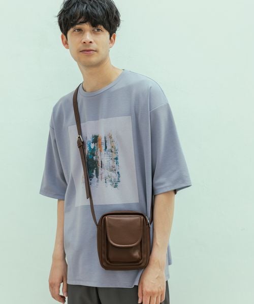 LAKOLE フラップスクエアミニショルダー ライトベージュ FREE メンズグッズ ラコレ 496687 and ST アンドエスティ(旧ドットエスティ) LAKOLE フラップスクエアミニショルダー ライトベージュ FREE メンズグッズ ラコレ 496687 and ST アンドエスティ(旧ドットエスティ)