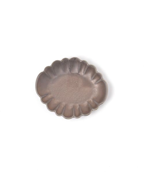 LAKOLE オーバル菊豆皿GDSV 和食器 ホワイト FREE ラコレ 496777 and ST アンドエスティ(旧ドットエスティ)