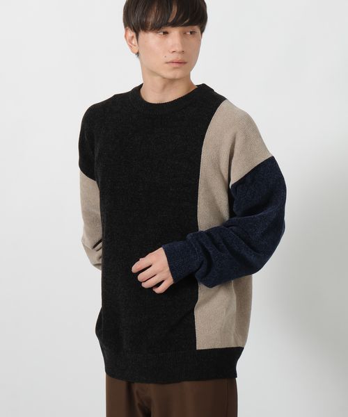 LAKOLE 切替モールニットプルオーバー シルバー XL メンズインナー ラコレ 497598 and ST アンドエスティ(旧ドットエスティ) LAKOLE 切替モールニットプルオーバー シルバー XL メンズインナー ラコレ 497598 and ST アンドエスティ(旧ドットエスティ)