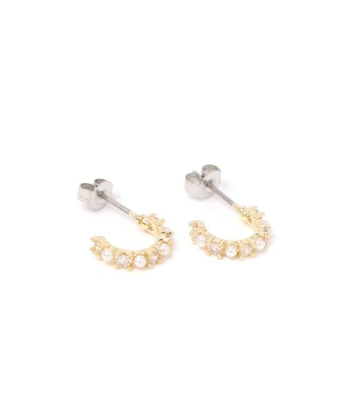 LAKOLE ミニパールビジューピアス ホワイト FREE ウィメンズグッズ ラコレ 497751 and ST アンドエスティ(旧ドットエスティ) LAKOLE ミニパールビジューピアス ホワイト FREE ウィメンズグッズ ラコレ 497751 and ST アンドエスティ(旧ドットエスティ)