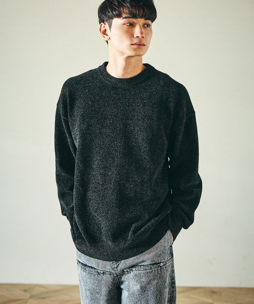 LAKOLE カラーモールニットプルオーバー シルバー L メンズインナー ラコレ 497887 and ST アンドエスティ(旧ドットエスティ) LAKOLE カラーモールニットプルオーバー シルバー L メンズインナー ラコレ 497887 and ST アンドエスティ(旧ドットエスティ)