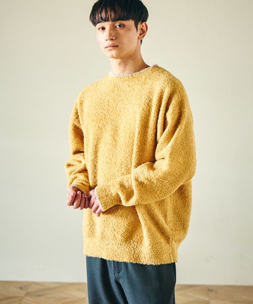 LAKOLE 【新色予約】ふわもちニットプルオーバー イエロー L メンズインナー ラコレ 497891 and ST アンドエスティ(旧ドットエスティ) LAKOLE 【新色予約】ふわもちニットプルオーバー イエロー L メンズインナー ラコレ 497891 and ST アンドエスティ(旧ドットエスティ)