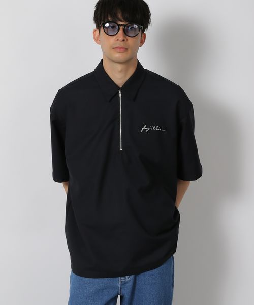 LAKOLE ハーフZIPシャツ シルバー M メンズインナー ラコレ 498931 and ST アンドエスティ(旧ドットエスティ) LAKOLE ハーフZIPシャツ シルバー M メンズインナー ラコレ 498931 and ST アンドエスティ(旧ドットエスティ)