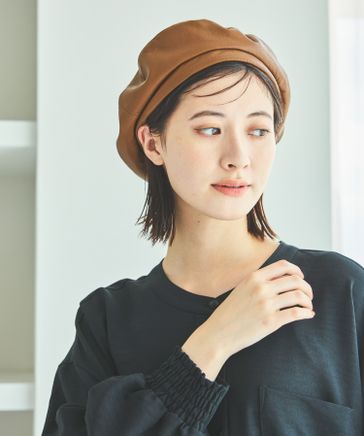 新品未使用　ローレル　レザー ベレー帽 楽天市場】【5％OFFクーポン 9/11 1:59まで】Miniministore PU