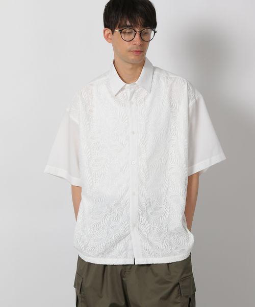 LAKOLE レースフロント切替シャツ ライトグレー L メンズインナー ラコレ 571295 and ST アンドエスティ(旧ドットエスティ) LAKOLE レースフロント切替シャツ ライトグレー L メンズインナー ラコレ 571295 and ST アンドエスティ(旧ドットエスティ)