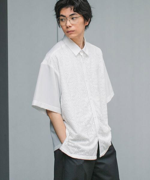 LAKOLE レースフロント切替シャツ ライトグレー M メンズインナー ラコレ 571295 and ST アンドエスティ(旧ドットエスティ) LAKOLE レースフロント切替シャツ ライトグレー M メンズインナー ラコレ 571295 and ST アンドエスティ(旧ドットエスティ)