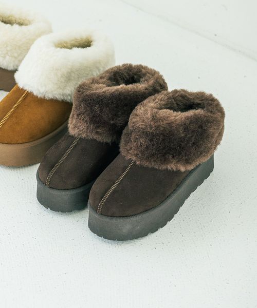 LAKOLE フェイクムートンスリッポン ブラウン M ウィメンズグッズ ラコレ 571339 and ST アンドエスティ(旧ドットエスティ) LAKOLE フェイクムートンスリッポン ブラウン M ウィメンズグッズ ラコレ 571339 and ST アンドエスティ(旧ドットエスティ)