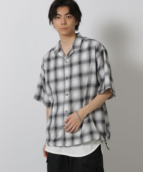 LAKOLE 裾ドロスト半袖シャツ グレー M メンズインナー ラコレ 571777 and ST アンドエスティ(旧ドットエスティ) LAKOLE 裾ドロスト半袖シャツ グレー M メンズインナー ラコレ 571777 and ST アンドエスティ(旧ドットエスティ)
