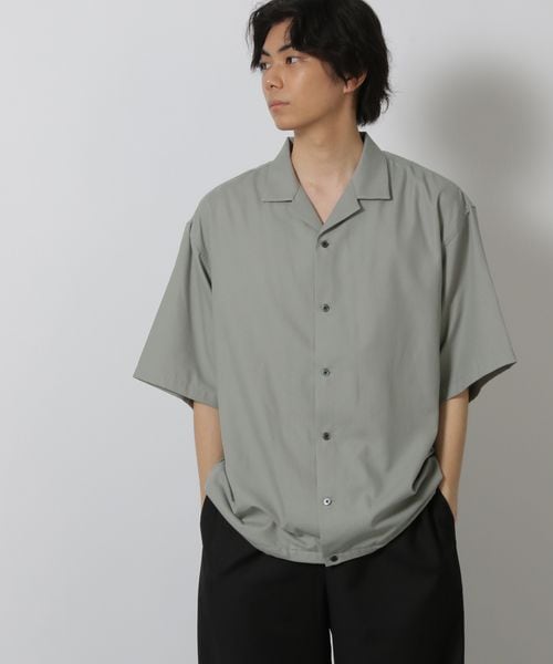 LAKOLE 裾ドロスト半袖シャツ グリーン M メンズインナー ラコレ 571777 and ST アンドエスティ(旧ドットエスティ) LAKOLE 裾ドロスト半袖シャツ グリーン M メンズインナー ラコレ 571777 and ST アンドエスティ(旧ドットエスティ)