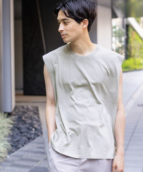 LAKOLE ピグメントノースリーブ グレー L メンズインナー ラコレ 571788 and ST アンドエスティ(旧ドットエスティ) LAKOLE ピグメントノースリーブ グレー L メンズインナー ラコレ 571788 and ST アンドエスティ(旧ドットエスティ)
