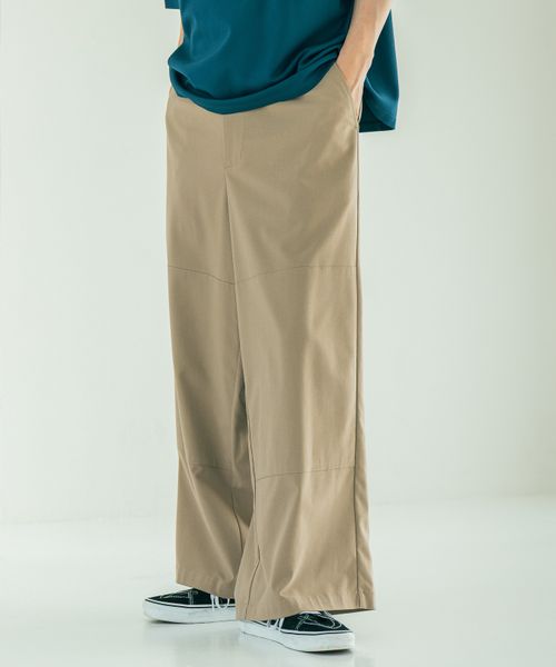 LAKOLE ダブルニーワイドパンツ ブラウン M メンズボトムス ラコレ 572112 and ST アンドエスティ(旧ドットエスティ) LAKOLE ダブルニーワイドパンツ ブラウン M メンズボトムス ラコレ 572112 and ST アンドエスティ(旧ドットエスティ)