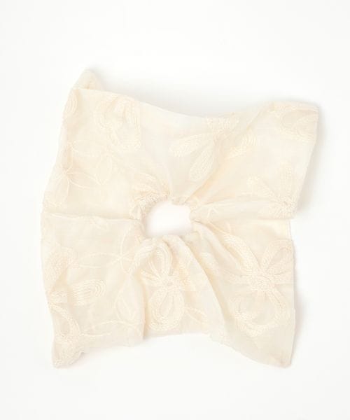 LAKOLE 刺繍シアーシュシュ ライトグレー FREE ウィメンズグッズ ラコレ 572559 and ST アンドエスティ(旧ドットエスティ) LAKOLE 刺繍シアーシュシュ ライトグレー FREE ウィメンズグッズ ラコレ 572559 and ST アンドエスティ(旧ドットエスティ)