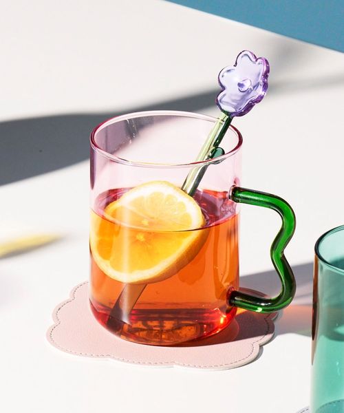 LAKOLE うねうねハンドルガラスマグカップ ドリンク用品 ピンク FREE ラコレ 575327 and ST アンドエスティ(旧ドットエスティ) LAKOLE うねうねハンドルガラスマグカップ ドリンク用品 ピンク FREE ラコレ 575327 and ST アンドエスティ(旧ドットエスティ)