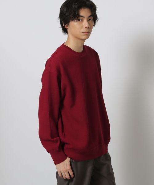 LAKOLE スウェットライクニットプルオーバー レッド M メンズインナー ラコレ 575774 and ST アンドエスティ(旧ドットエスティ) LAKOLE スウェットライクニットプルオーバー レッド M メンズインナー ラコレ 575774 and ST アンドエスティ(旧ドットエスティ)