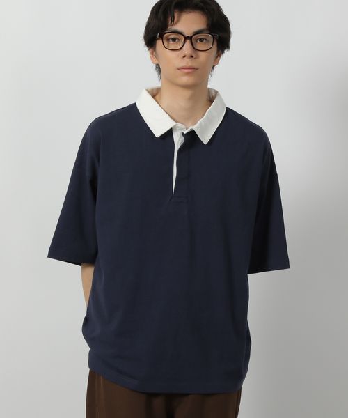 LAKOLE ラガーポロTEE ネイビー L メンズインナー ラコレ 576256 and ST アンドエスティ(旧ドットエスティ) LAKOLE ラガーポロTEE ネイビー L メンズインナー ラコレ 576256 and ST アンドエスティ(旧ドットエスティ)
