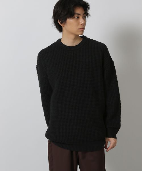 LAKOLE ワッフルニットプルオーバー シルバー M メンズインナー ラコレ 576257 and ST アンドエスティ(旧ドットエスティ) LAKOLE ワッフルニットプルオーバー シルバー M メンズインナー ラコレ 576257 and ST アンドエスティ(旧ドットエスティ)