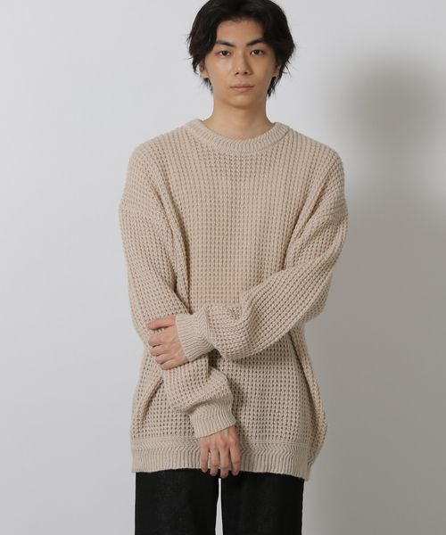 LAKOLE ワッフルニットプルオーバー ブラウン L メンズインナー ラコレ 576257 and ST アンドエスティ(旧ドットエスティ) LAKOLE ワッフルニットプルオーバー ブラウン L メンズインナー ラコレ 576257 and ST アンドエスティ(旧ドットエスティ)