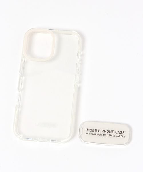 LAKOLE ミラーiPhoneケース[iPhone16] ガジェット ベージュ FREE ラコレ 576554 and ST アンドエスティ（旧ドットエスティ）