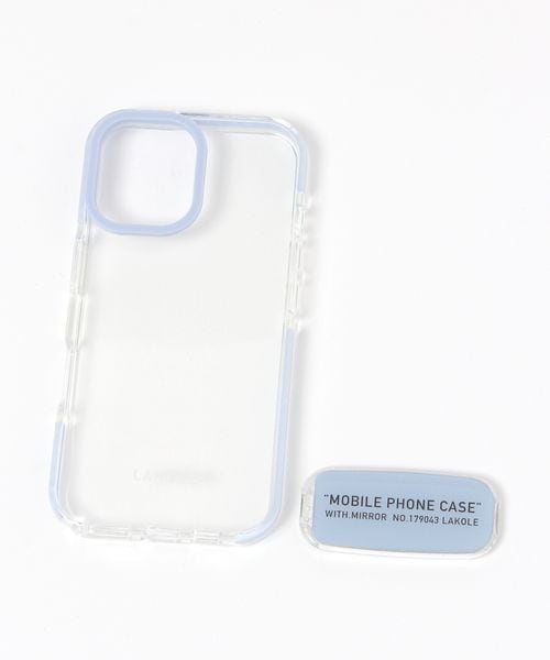 LAKOLE ミラーiPhoneケース[iPhone16] ガジェット ライトブルー FREE ラコレ 576554 and ST アンドエスティ（旧ドットエスティ）