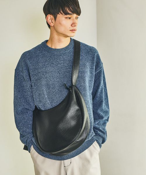 LAKOLE フェイクレザーハーフムーンショルダーバッグ シルバー FREE メンズグッズ ラコレ 577438 and ST アンドエスティ(旧ドットエスティ) LAKOLE フェイクレザーハーフムーンショルダーバッグ シルバー FREE メンズグッズ ラコレ 577438 and ST アンドエスティ(旧ドットエスティ)