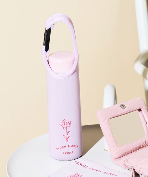 LAKOLE FLOWERボトルケース ランチ用品 ピンク FREE ラコレ 577593 and ST アンドエスティ(旧ドットエスティ) LAKOLE FLOWERボトルケース ランチ用品 ピンク FREE ラコレ 577593 and ST アンドエスティ(旧ドットエスティ)