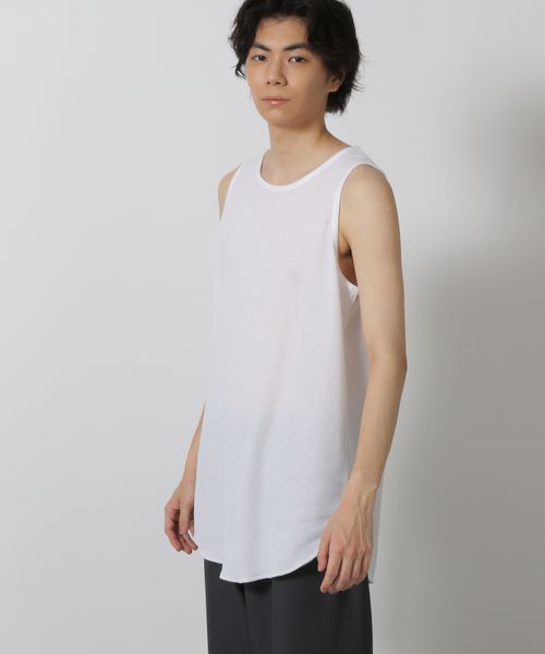 LAKOLE ワッフルラウンドタンク ライトグレー L メンズインナー ラコレ 578318 and ST アンドエスティ(旧ドットエスティ) LAKOLE ワッフルラウンドタンク ライトグレー L メンズインナー ラコレ 578318 and ST アンドエスティ(旧ドットエスティ)