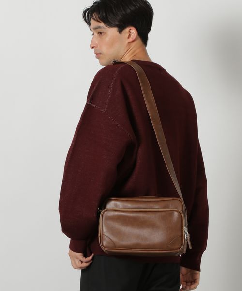 LAKOLE 横型フライトショルダーバッグ ライトベージュ FREE メンズグッズ ラコレ 579308 and ST アンドエスティ（旧ドットエスティ）