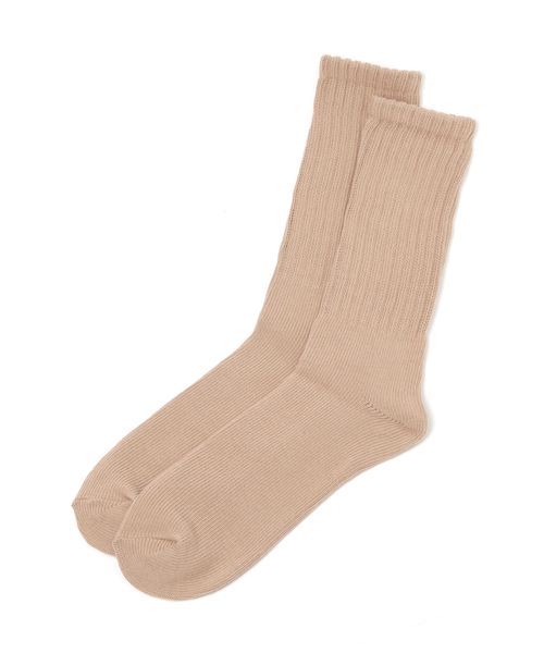 LAKOLE ジャストリッチェルソックス ブラウン FREE メンズグッズ ラコレ 581232 and ST アンドエスティ（旧ドットエスティ）