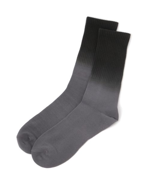 LAKOLE ジャストグラデーションソックス グレー FREE メンズグッズ ラコレ 581241 and ST アンドエスティ（旧ドットエスティ）