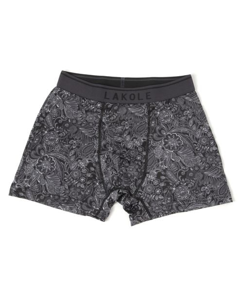 LAKOLE ペイズリー柄ボクサーパンツ シルバー S メンズグッズ ラコレ 581251 and ST アンドエスティ(旧ドットエスティ) LAKOLE ペイズリー柄ボクサーパンツ シルバー S メンズグッズ ラコレ 581251 and ST アンドエスティ(旧ドットエスティ)